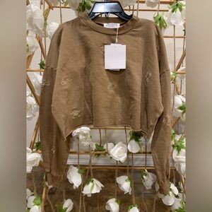 Cowboy / Cowgirl Crop Top Sweater size small